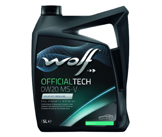 Моторное масло Wolf OfficialTech 0W-20 MS-V, 5л